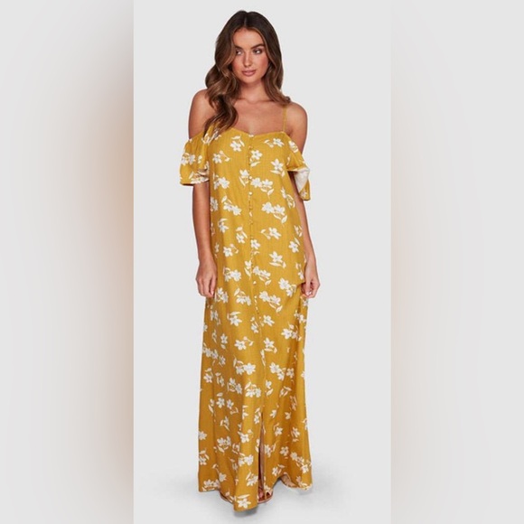 NWT Billabong Sincerely Jules Shoulder Sway Dress - Picture 2 of 6